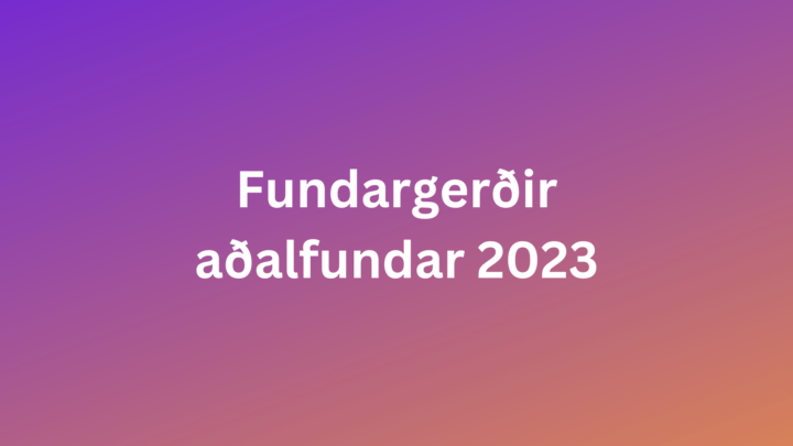 Fundargerðir aðalfundar 2023
