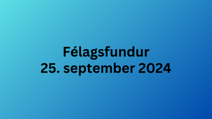 Félagsfundur 25. september